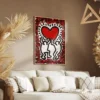 tableau keith haring street art portrait 2 3 3.webp
