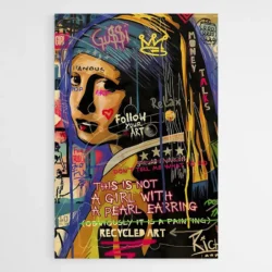 tableau la jeune fille a la perle street art 1.webp
