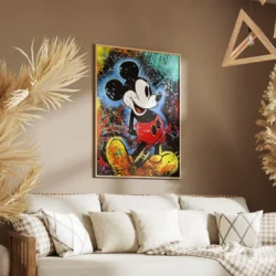 tableau mickey mouse graffiti portrait 2 3 4.webp