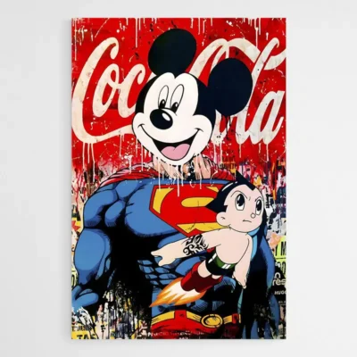 tableau mickey superman 1.webp