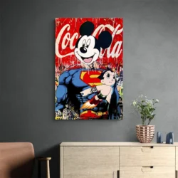 tableau mickey superman portrait 2 3 2.webp