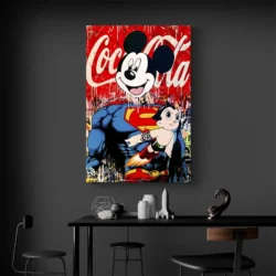tableau mickey superman portrait 2 3 3.webp