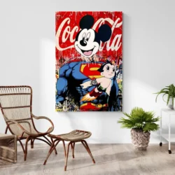 tableau mickey superman portrait 2 3 4.webp