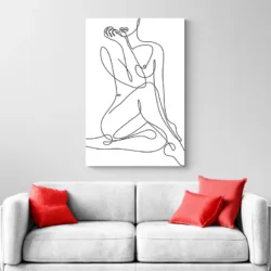 tableau minimaliste femme nue portrait 2 3 2.webp