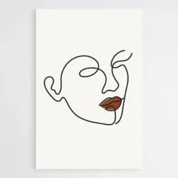 tableau minimaliste femme visage 1.webp