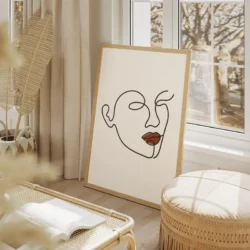 tableau minimaliste femme visage portrait 2 3 3.webp