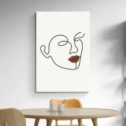 tableau minimaliste femme visage portrait 2 3 4.webp