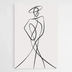 tableau minimaliste silhouette fashion 1.webp