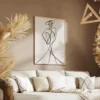 tableau minimaliste silhouette fashion portrait 2 3 4.webp