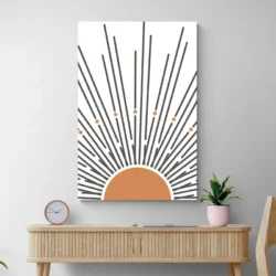 tableau minimaliste soleil infini portrait 2 3 4.webp
