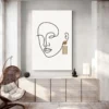 tableau minimaliste visage femme portrait 2 3 3.webp