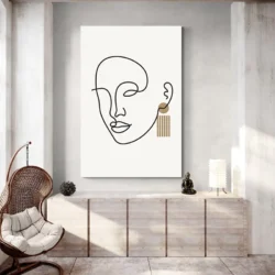 tableau minimaliste visage femme portrait 2 3 3.webp