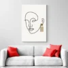 tableau minimaliste visage femme portrait 2 3 4.webp