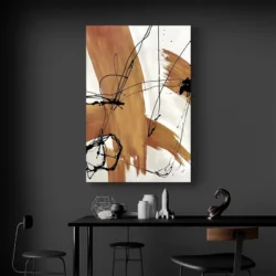 tableau moderne abstrait marron portrait 2 3 2.webp