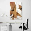 tableau moderne abstrait marron portrait 2 3 3.webp