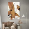 tableau moderne abstrait marron portrait 2 3 4.webp
