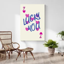 tableau moderne lucky you portrait 2 3 3.webp