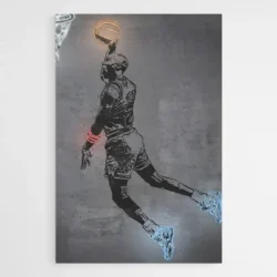 tableau neon michael jordan 1.webp