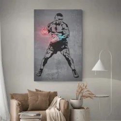 tableau neon mike tyson portrait 2 3 4.webp