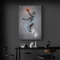 tableau neon stephen curry portrait 2 3 4.webp