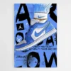 tableau nike air jordan bleu 1.webp