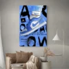 tableau nike air jordan bleu portrait 2 3 4.webp