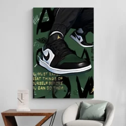 tableau nike air jordan kaki portrait 2 3 4.webp