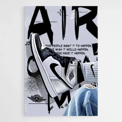 tableau nike air jordan noir 1.webp