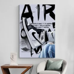 tableau nike air jordan noir portrait 2 3 3.webp