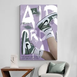 tableau nike air jordan vert portrait 2 3 2.webp