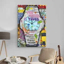 tableau patek philippe street art portrait 2 3 4.webp