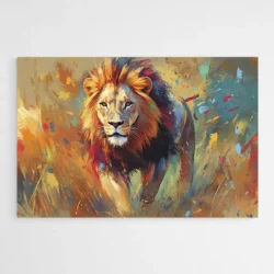tableau peinture lion couleur 1.webp