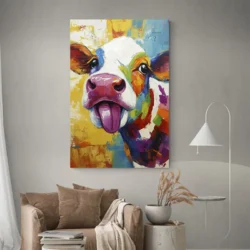 tableau peinture vache portrait 2 3 2.webp