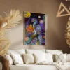 tableau perroquet colore portrait 2 3 4.webp