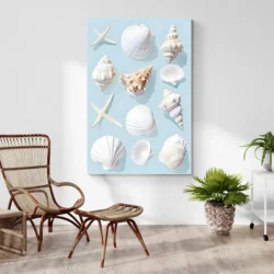 tableau plage coquillages portrait 2 3 3.webp