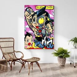 tableau pop art astro boy portrait 2 3 4.webp