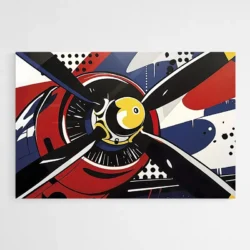 tableau pop art avion 1.webp