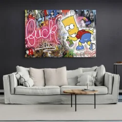 tableau pop art bart paysage 3 2 4.webp