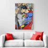 tableau pop art batman superman portrait 2 3 2.webp