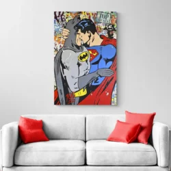 tableau pop art batman superman portrait 2 3 2.webp