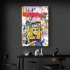 tableau pop art bob leponge portrait 2 3 4.webp