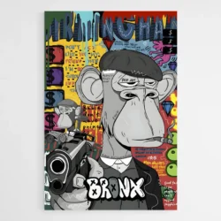 tableau pop art bored ape 1.webp