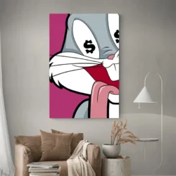 tableau pop art bugs bunny portrait 2 3 2.webp