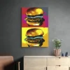 tableau pop art burgers portrait 2 3 4.webp