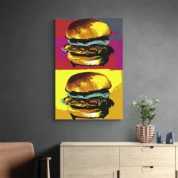 tableau pop art burgers portrait 2 3 4.webp