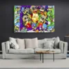 tableau pop art cartoons paysage 3 2 2.webp