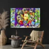 tableau pop art cartoons paysage 3 2 3.webp