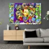 tableau pop art cartoons paysage 3 2 4.webp