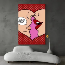 tableau pop art coeur portrait 2 3 4.webp
