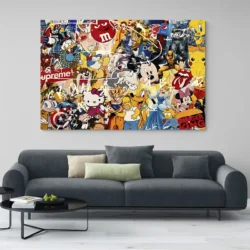 tableau pop art comics connus paysage 3 2 4.webp
